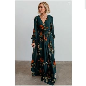 NWT Baltic Born Lydia Maxi Dress in Deep Topaz Floral